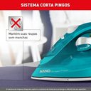 Ver imagem 5 de Ferro a Vapor Arno FUP1 1500W Base Antiaderente Azul-Turquesa 110V