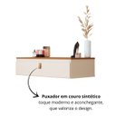 Ver imagem 4 de Penteadeira Suspensa Modelo Diana Minimalista Versátil Mdp:off White/frijó