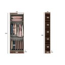 Ver imagem 5 de Quarto Casal Modulado Rizon 6 Peças (1 Armário Ponte + 4 Guarda Roupas + 1 Complemento) QC200 Branco