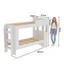 Ver imagem 3 de Beliche com Baú e 1 Porta para Colchão 78x188cm Multimóveis CR35548 Branco