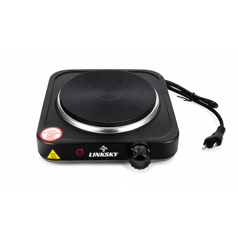 Fogão Elétrico 1 Boca 1000W Fogareiro Portátil Hot Plate de Mesa