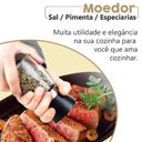 Ver imagem 5 de Moedor Temperos Vidro 13cm Especiarias Sal Saleiro Pimenteiro Tritura Pimenta Elegante Cozinha Sabor
