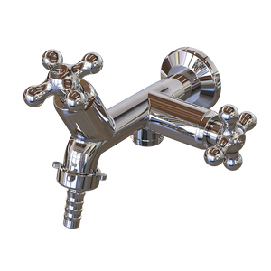 Torneira para Tanque e Máquina de Parede Linha Porto Belo 1/2'' e 3/4'' Cor Cromado Durín