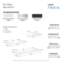 Ver imagem 7 de Kit de Acessórios para Banheiro Preto Fosco 3 Peças 2040tr Grego Metal
