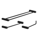 Ver imagem 1 de Kit de Acessórios para Banheiro Preto Fosco 3 Peças 2040tr Grego Metal