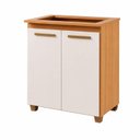 Ver imagem 2 de Balcão para Cooktop 5 Bocas 2 Portas com Tampo em MDF Fox Espresso Móveis