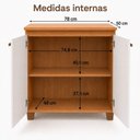 Ver imagem 5 de Balcão para Cooktop 5 Bocas 2 Portas com Tampo em MDF Fox Espresso Móveis