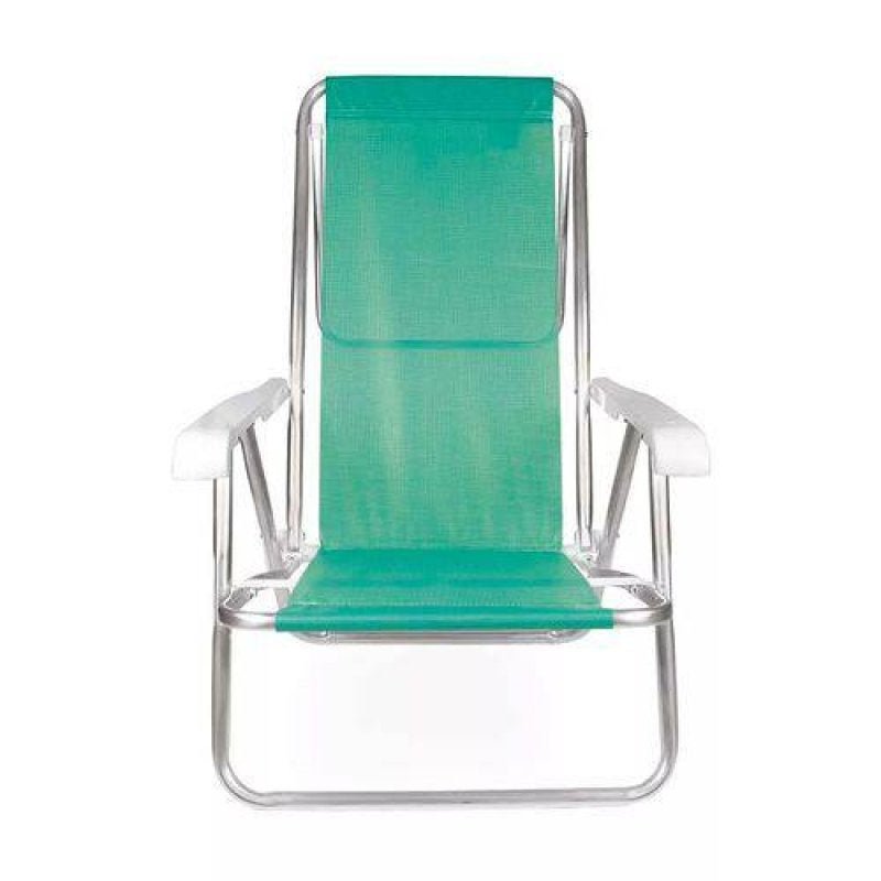 Cadeira Reclinável em Alumínio com 8 Posições Verde Mor - 2