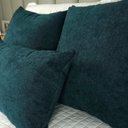Ver imagem 3 de Kit 3 Capas Almofada Baguete Bouclé Quadradas e Retangular Zíper Invisível, Texturizado