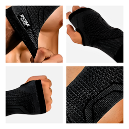 Munhequeira Estabilizadora Anti-torção Tênis Volei Basquete - 3 Munhequeira Estabilizadora Anti-torção Tênis Volei Basquete - 3