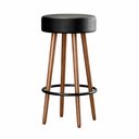 Ver imagem 5 de Kit 04 Banquetas Alta para Cozinha Área Gourmet Berlin Couríssimo Preto - Abmaza