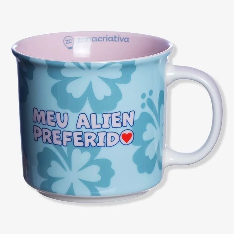 Caneca Tom 350ml Stitch Namorados - Disney Zonacriativa - 2