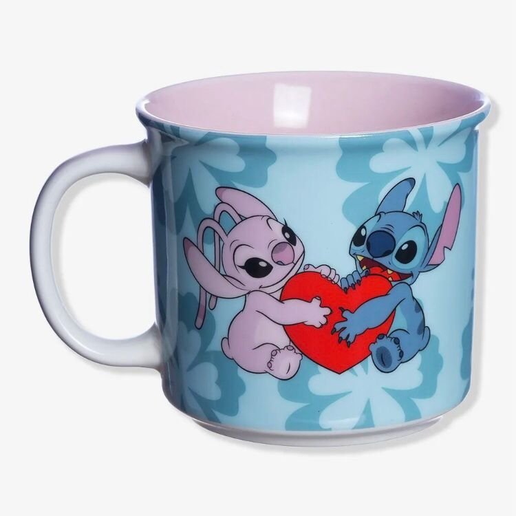 Caneca Tom 350ml Stitch Namorados - Disney Zonacriativa