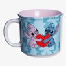Caneca Tom 350ml Stitch Namorados - Disney Zonacriativa - 1