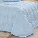 Ver imagem 3 de Cobre Leito Fiori Azul Queen Percal 200 Fios 03 Peças