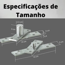 Ver imagem 4 de Dobradiça Pino Porta Pivotante 150kg Pivô Aço Zincado