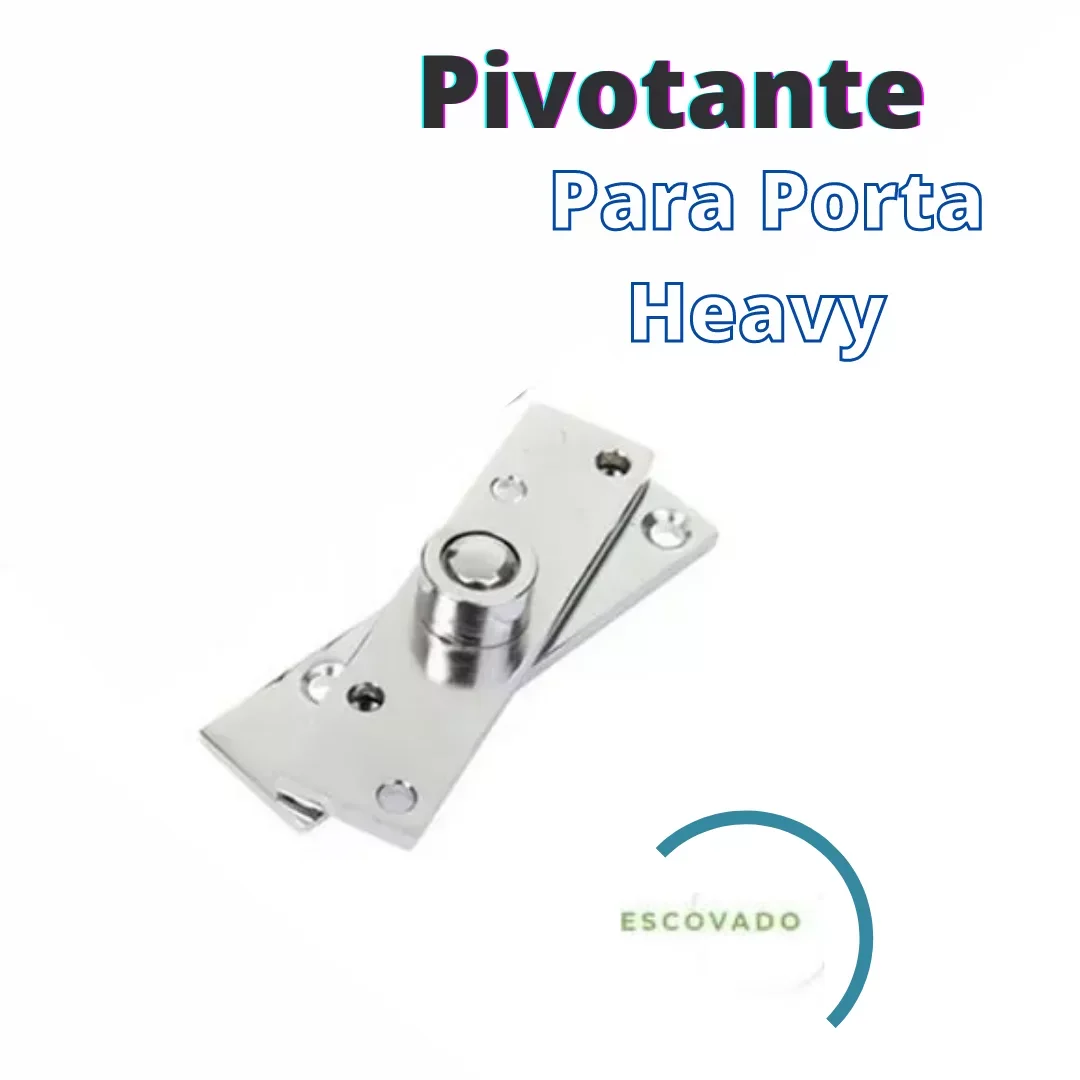 Dobradiça Pino Porta Pivotante 150kg Pivô Aço Zincado - 5