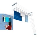 Ver imagem 3 de Varal de Teto Parede com 5 Varetas Individuais em Alumínio 1 Metro