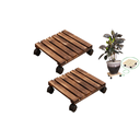 Ver imagem 2 de Suporte para Plantas para Uso Externo ,2 Peças com Rodinhas, Bandeja para Plantas de 30 Cm
