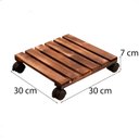 Ver imagem 3 de Suporte para Plantas para Uso Externo ,2 Peças com Rodinhas, Bandeja para Plantas de 30 Cm