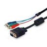 Cabo Vga x Video Componente Rca Projetor com Filtro 5 Metros - 2