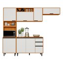 Ver imagem 4 de Cozinha Modulada com Nichos 4 Peças 260cm Ravena Poliman Móveis