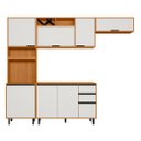 Ver imagem 7 de Cozinha Modulada com Nichos 4 Peças 260cm Ravena Poliman Móveis