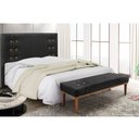Ver imagem 2 de Cabeceira Cama Box King 195cm e Recamier Gênova Veludo S04 - D’Rossi