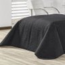 Cobre Leito Antuérpia Preto/Cinza Solteiro Dupla Face Percal 180 Fios Matelassado 02 Peças - 3