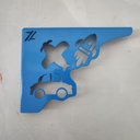 Ver imagem 7 de Mãos Francesas de Força para Prateleira 20cm Menino Carro Foguete Avião Azul Aço