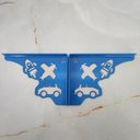 Ver imagem 3 de Mãos Francesas de Força para Prateleira 20cm Menino Carro Foguete Avião Azul Aço