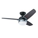 Ver imagem 2 de Ventilador de Teto Hunter Fan Nova Preto 3 Pás com Luminária 220V