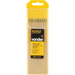 Eletrodo tungstênio 2,4mm verde puro ewp c/ 10 peças Vonder - 3