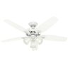 Ventilador de Teto Hunter Fan Builder Plus Branco 5 Pás com Luminária 220V - 2