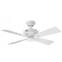 Ver imagem 2 de Ventilador de Teto Hunter Fan Bayport Branco 4 Pás sem Luminária 127V