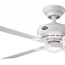 Ver imagem 1 de Ventilador de Teto Hunter Fan Bayport Branco 4 Pás sem Luminária 127V
