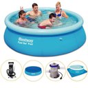 Ver imagem 1 de Kit Piscina Inflável Bestway 2.300ls Filtro Capa Bomba Forro - 110
