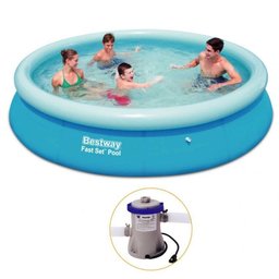 Piscina Inflável Bestway Fast Set 5.500L + Bomba Filtrante - 220v - 1