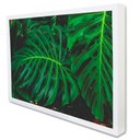 Ver imagem 2 de Quadro Decorativo Caixa Floral Folhagem Tacolado Moldura Caixa 3cm Madeira com Vidro 80 X 120cm