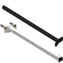 Ver imagem 6 de 08 Suportes Refletor Base Reta Braço 50 Cm 8 Cjts - Preto