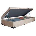 Ver imagem 3 de Cama Box Baú Solteiro Suede Sereneprime Bege 88x188x44