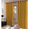 Cortina Rustica Ouro para Varao 3,00x 2,50 Da para Sala e Quarto Admirare - 1