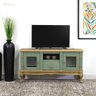 Rack para Tv com Pés Luiz Xv 2 Portas 1 Gaveta e Nicho D200 - Verde Rustic - 2