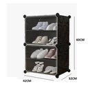 Ver imagem 2 de Armario Sapateira Organizador Multifuncional Desmontavel 4 Prateleiras para Roupas e Brinquedos Vint