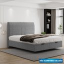 Ver imagem 1 de Cama Flutuante Baú Space King Linho - Skybox