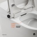 Ver imagem 7 de Vaso Sanitário Monobloco Caixa Acoplada Privada Bidê Celestita Pingoo.casa - Branco