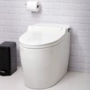 Ver imagem 2 de Vaso Sanitário Monobloco Caixa Acoplada Privada Bidê Celestita Pingoo.casa - Branco