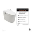 Ver imagem 4 de Vaso Sanitário Monobloco Caixa Acoplada Privada Bidê Celestita Pingoo.casa - Branco