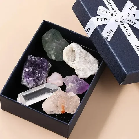 Conjunto de Pedras Naturais Chakras Kit 7 Pedras Naturais