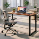 Ver imagem 1 de Mesa Escrivaninha Home Ofice Industrial 100% Mdf:amadeirado